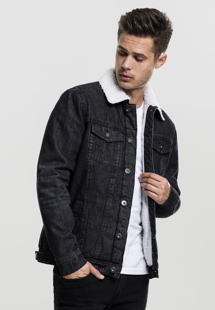 denim jacket with sherpa mens